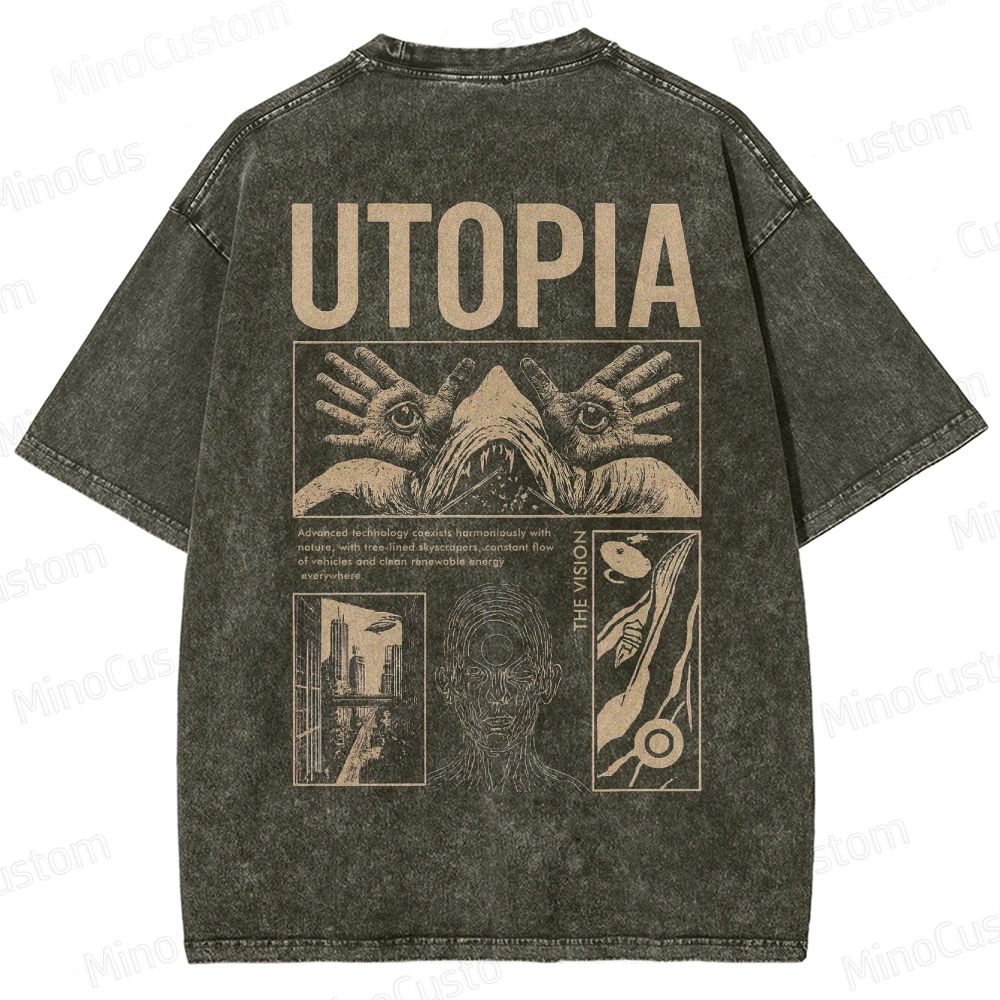 Yearning For Utopia Washed T-Shirt 