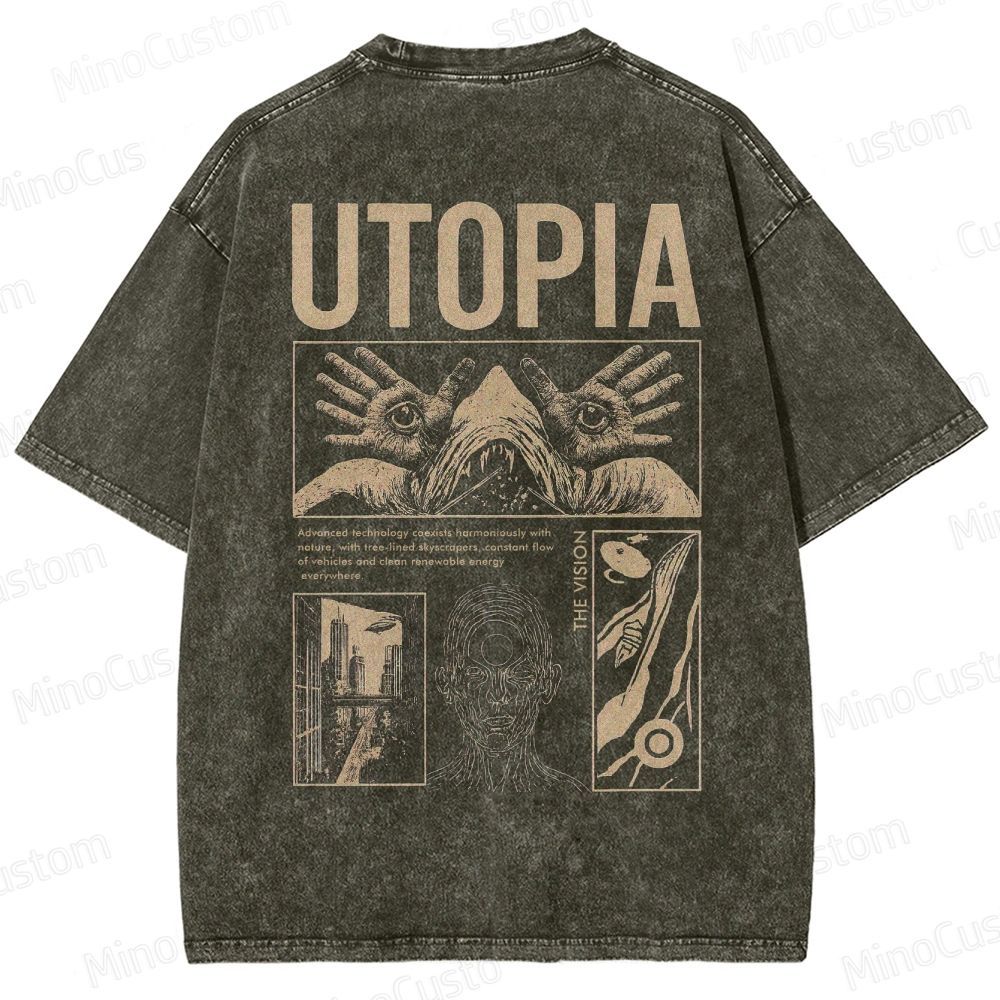 Yearning For Utopia Washed T-Shirt 