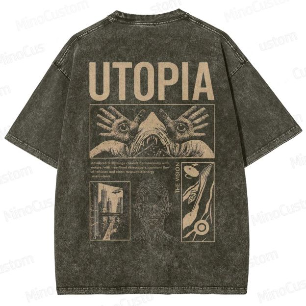 Yearning For Utopia Washed T-Shirt 