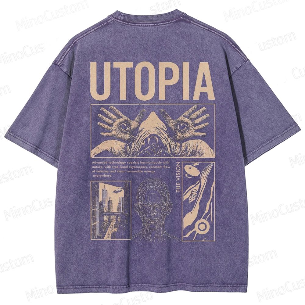 Yearning For Utopia Washed T-Shirt 