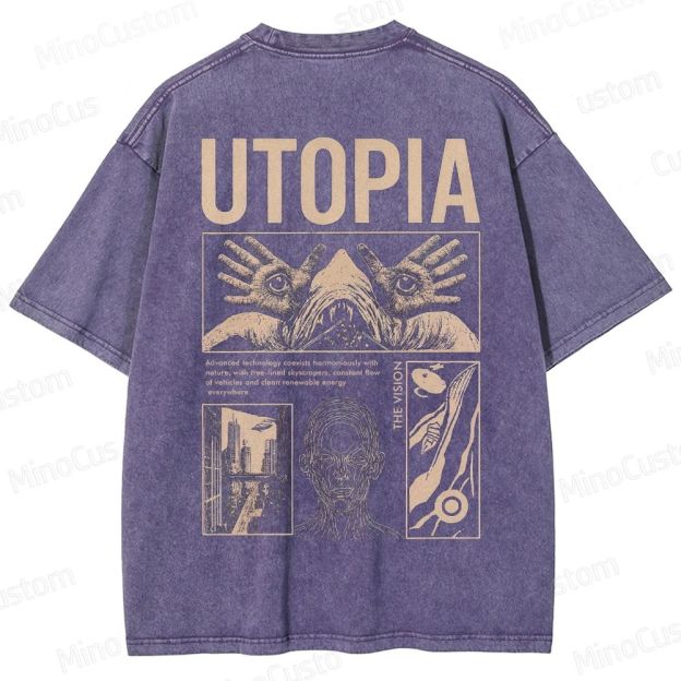 Yearning For Utopia Washed T-Shirt 