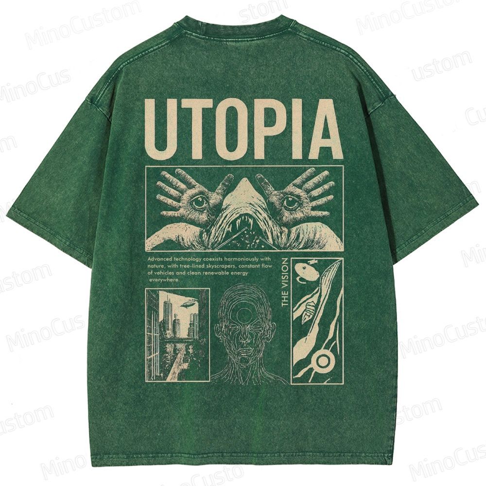 Yearning For Utopia Washed T-Shirt