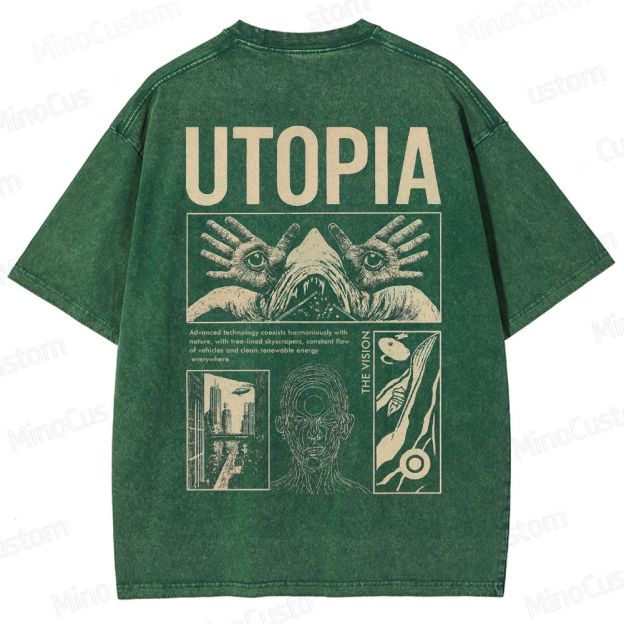 Yearning For Utopia Washed T-Shirt 