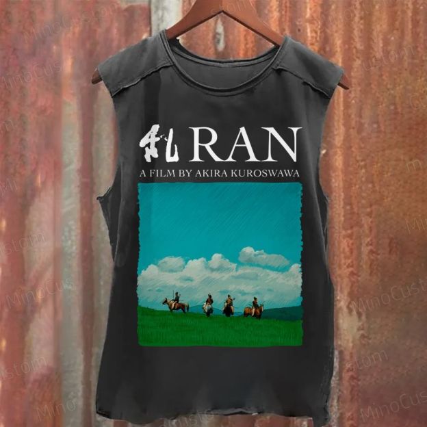 Vintage "Ran - A Film by Akira Kurosawa" Graphic Washed Tank Top