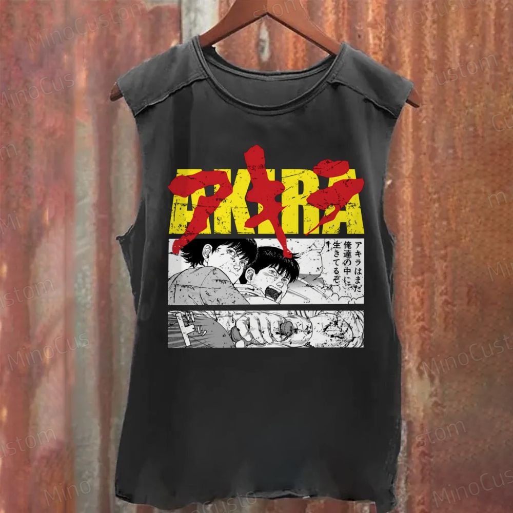 Vintage "Akira" Manga Graphic Washed Tank Top