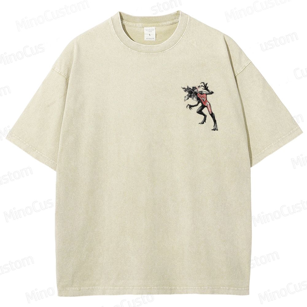 Vintage "Anatomy of a Demogorgon" Stranger Things Graphic Washed T - Shirt
