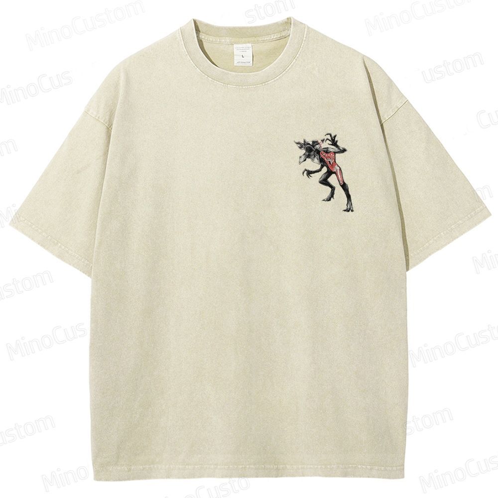 Vintage "Anatomy of a Demogorgon" Stranger Things Graphic Washed T - Shirt