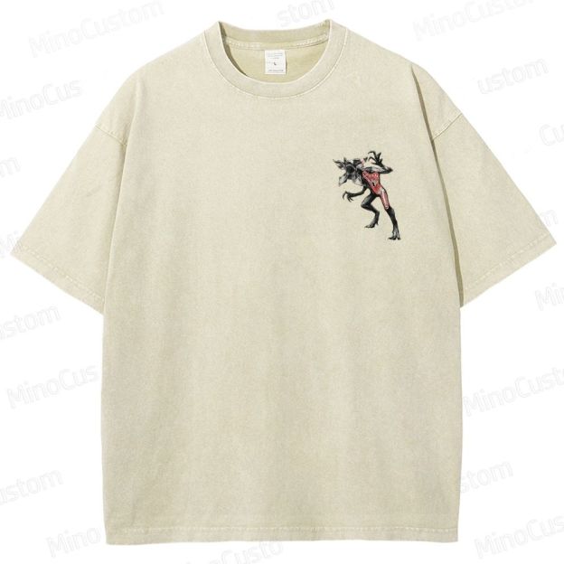 Vintage "Anatomy of a Demogorgon" Stranger Things Graphic Washed T - Shirt