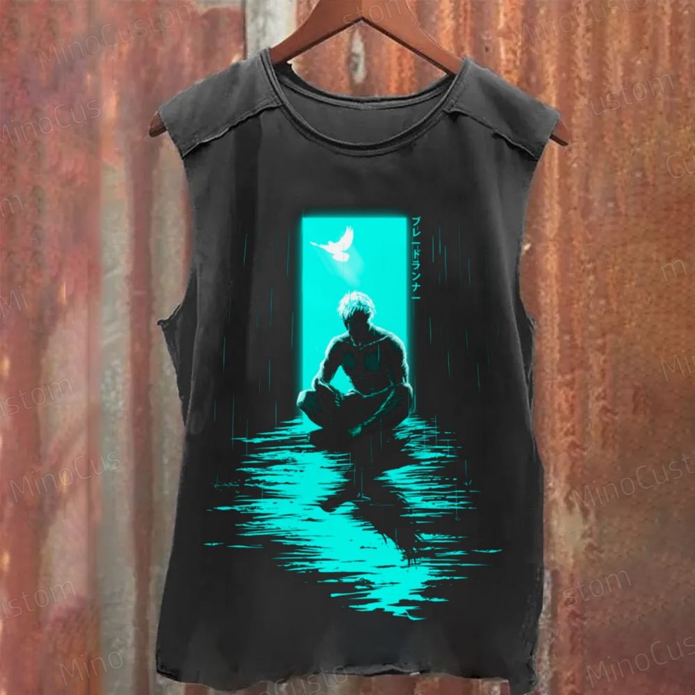 Blade Runner Anime Style Washed Tank Top