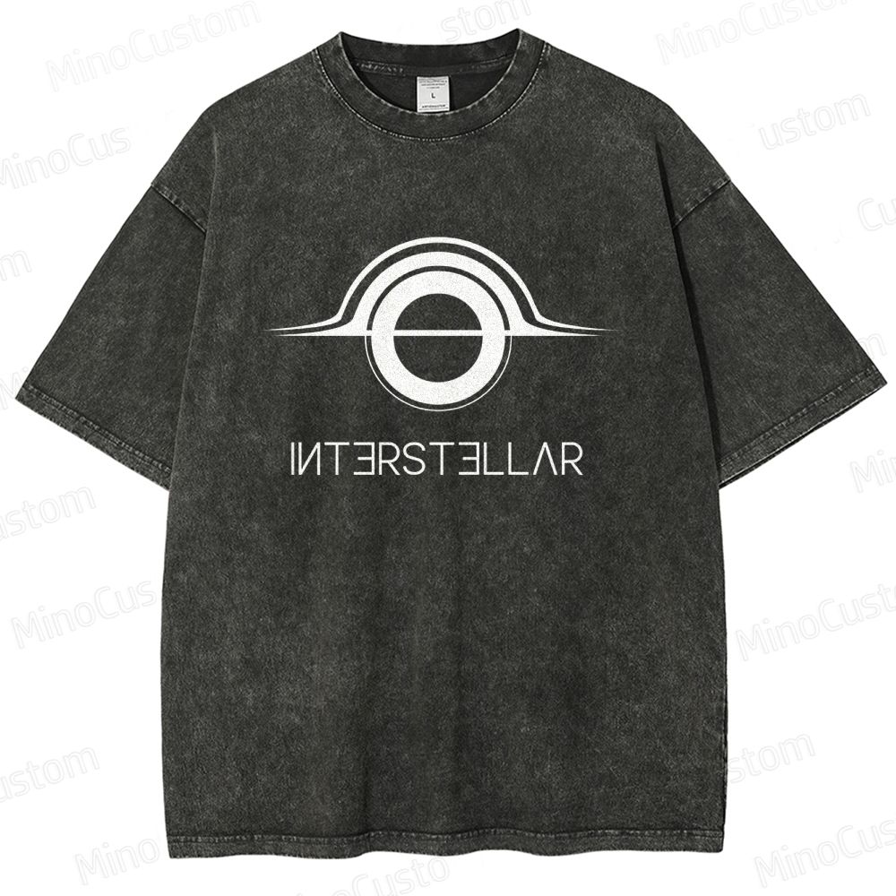 "Interstellar" Themed Washed T - Shirt