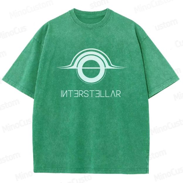 "Interstellar" Themed Washed T - Shirt