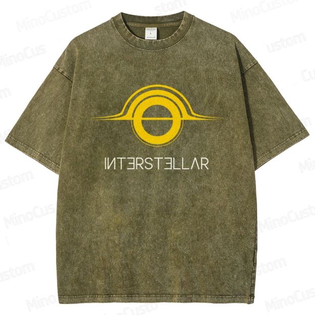 "Interstellar" Themed Washed T - Shirt