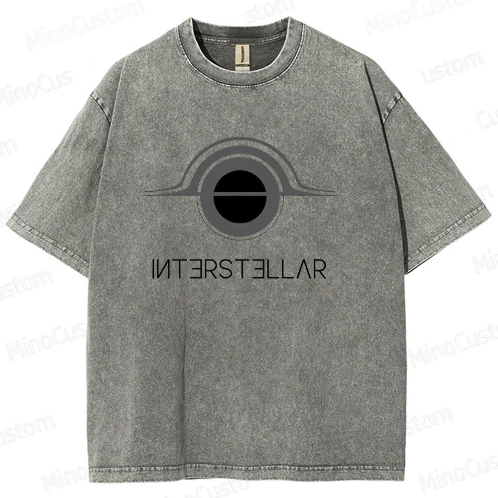 "Interstellar" Themed Washed T - Shirt