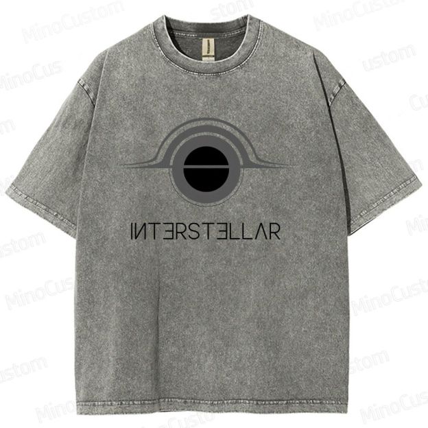 "Interstellar" Themed Washed T - Shirt