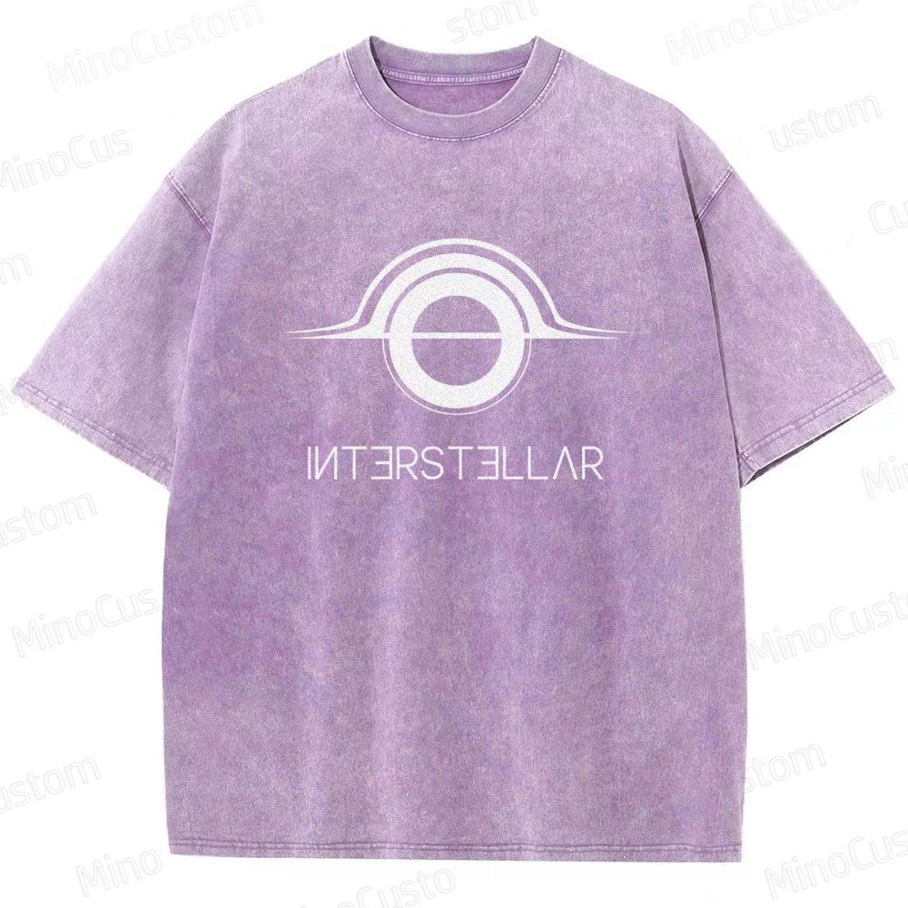 "Interstellar" Themed Washed T - Shirt