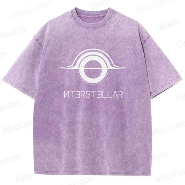 "Interstellar" Themed Washed T - Shirt