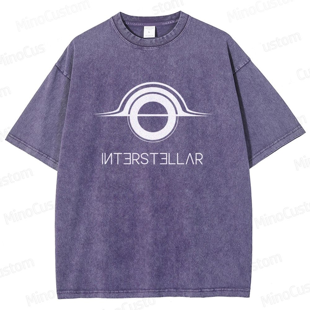 "Interstellar" Themed Washed T - Shirt