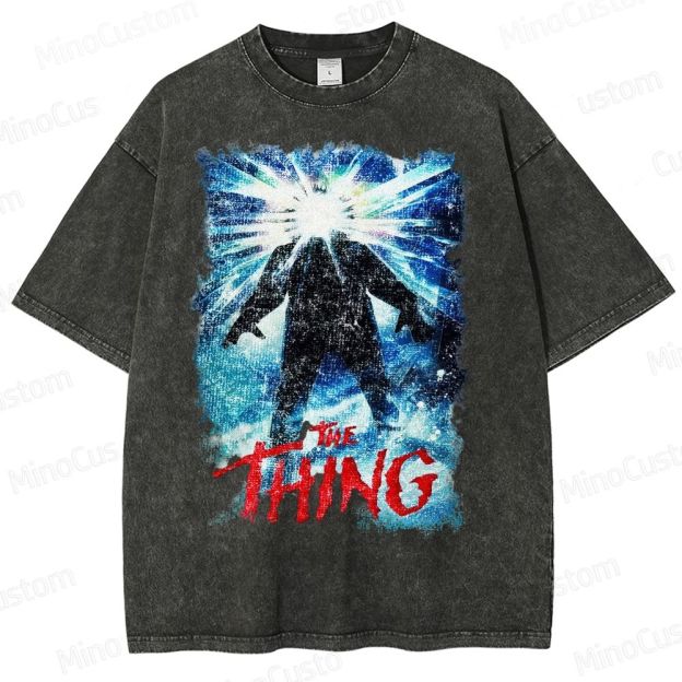 The Thing Horror Movie Film  Washed T-Shirt 