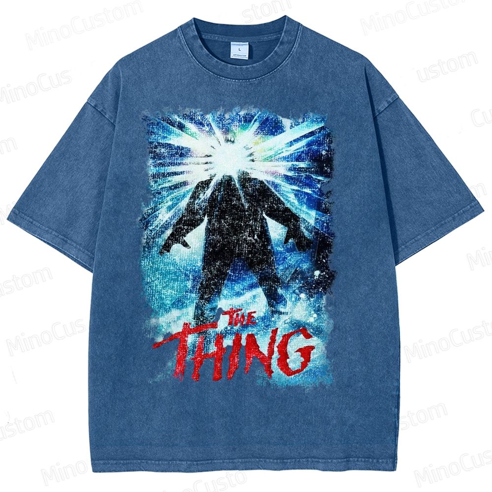 The Thing Horror Movie Film  Washed T-Shirt 