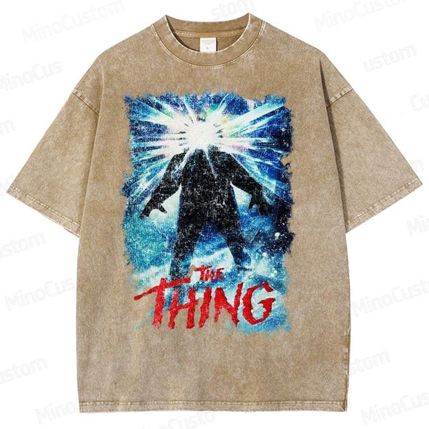 The Thing Horror Movie Film  Washed T-Shirt 