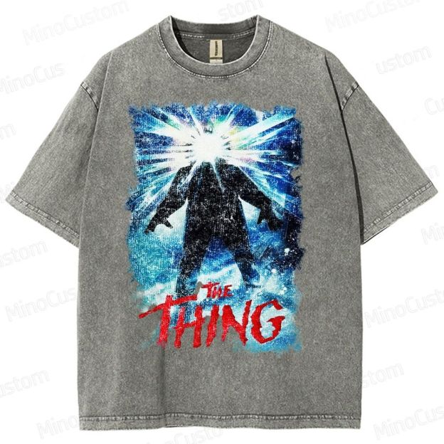 The Thing Horror Movie Film  Washed T-Shirt 
