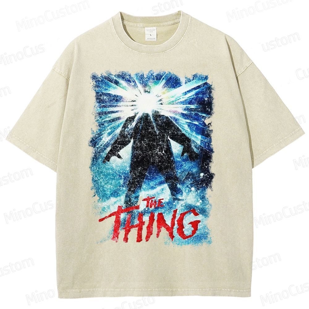 The Thing Horror Movie Film  Washed T-Shirt 