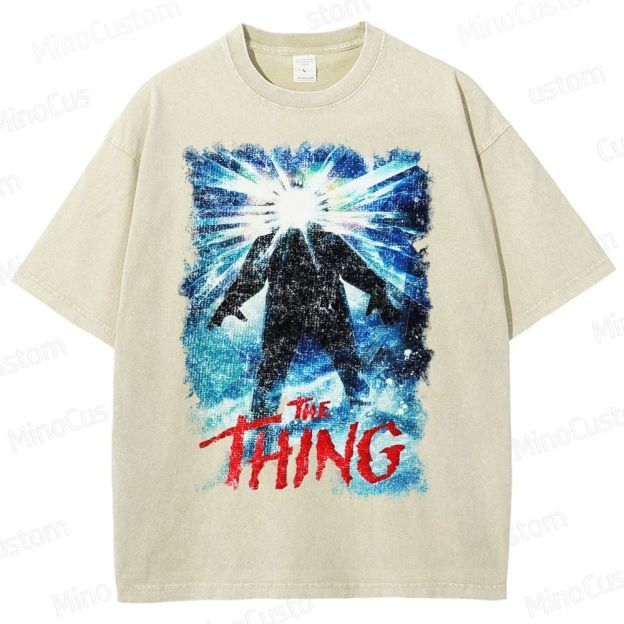 The Thing Horror Movie Film  Washed T-Shirt 