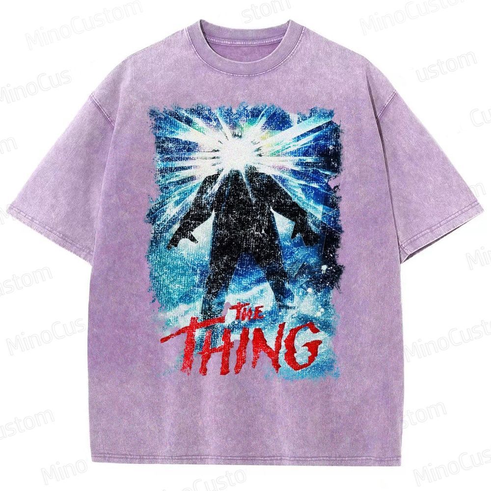 The Thing Horror Movie Film  Washed T-Shirt 