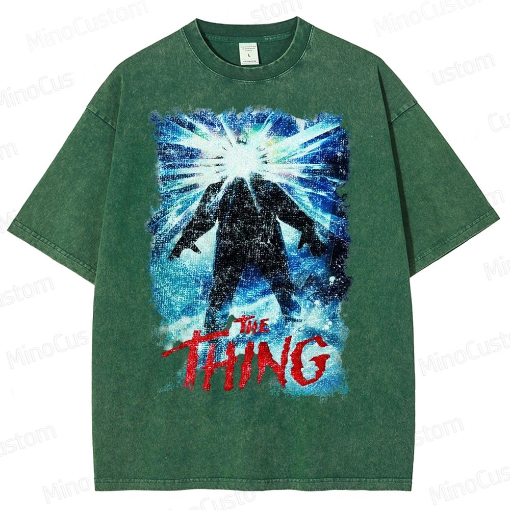 The Thing Horror Movie Film  Washed T-Shirt 