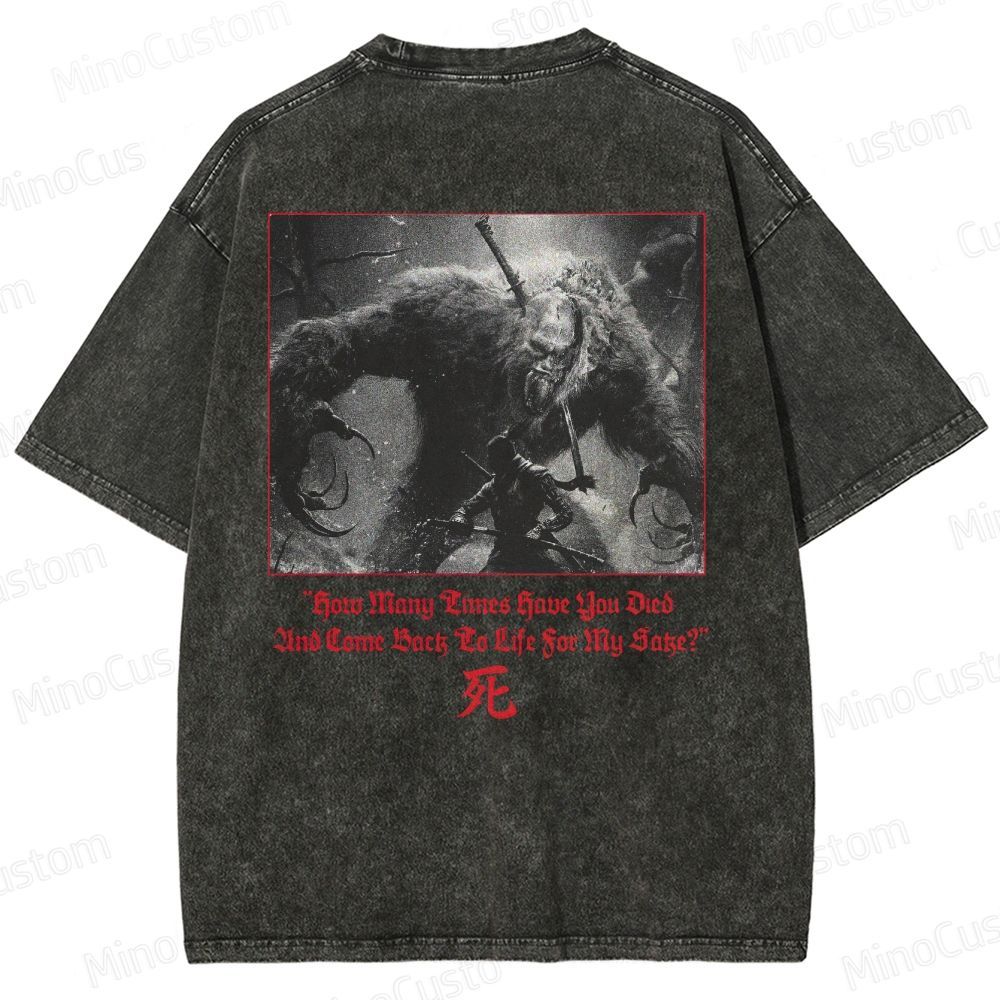 Hidetaka Miyazaki's Sekiro - Shadows Die Twice  Washed T-Shirt 