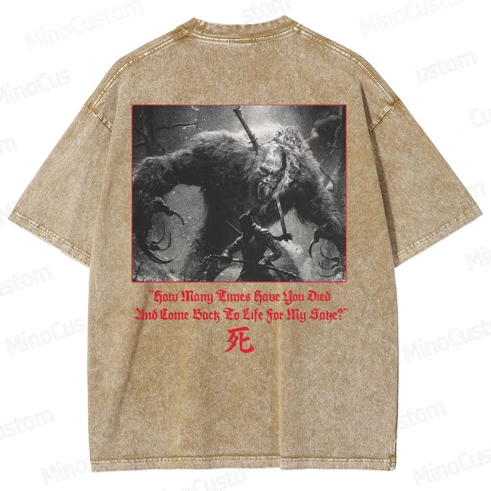 Hidetaka Miyazaki's Sekiro - Shadows Die Twice  Washed T-Shirt 
