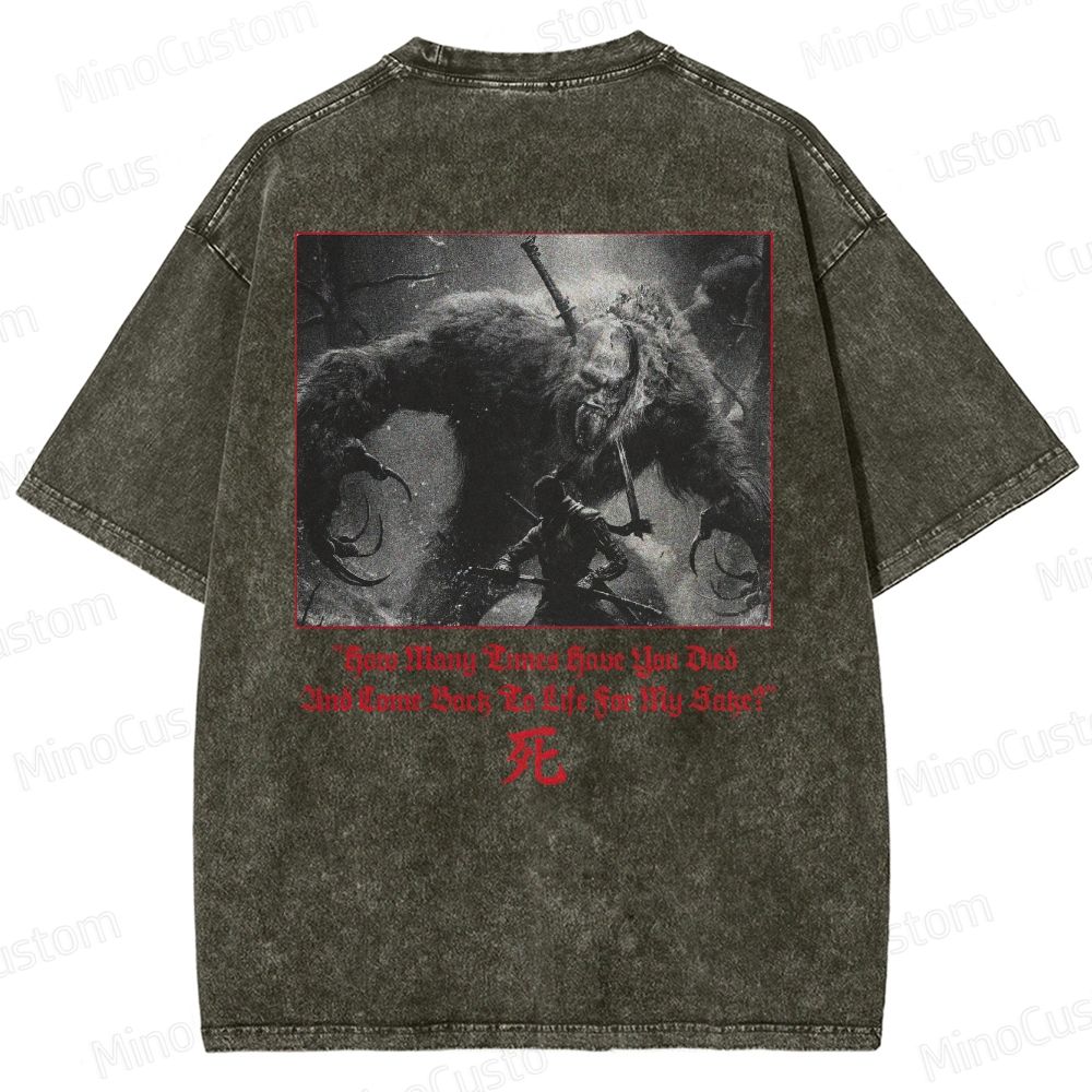 Hidetaka Miyazaki's Sekiro - Shadows Die Twice  Washed T-Shirt 