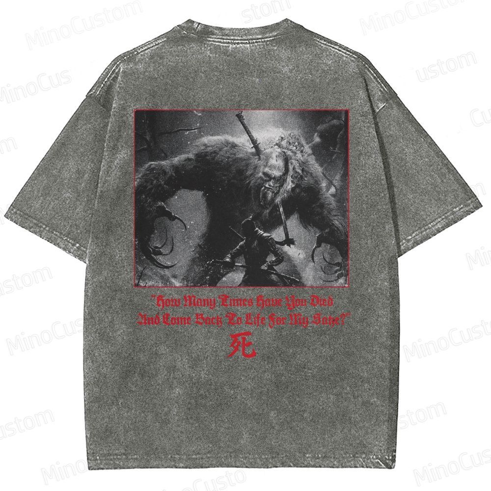 Hidetaka Miyazaki's Sekiro - Shadows Die Twice  Washed T-Shirt 