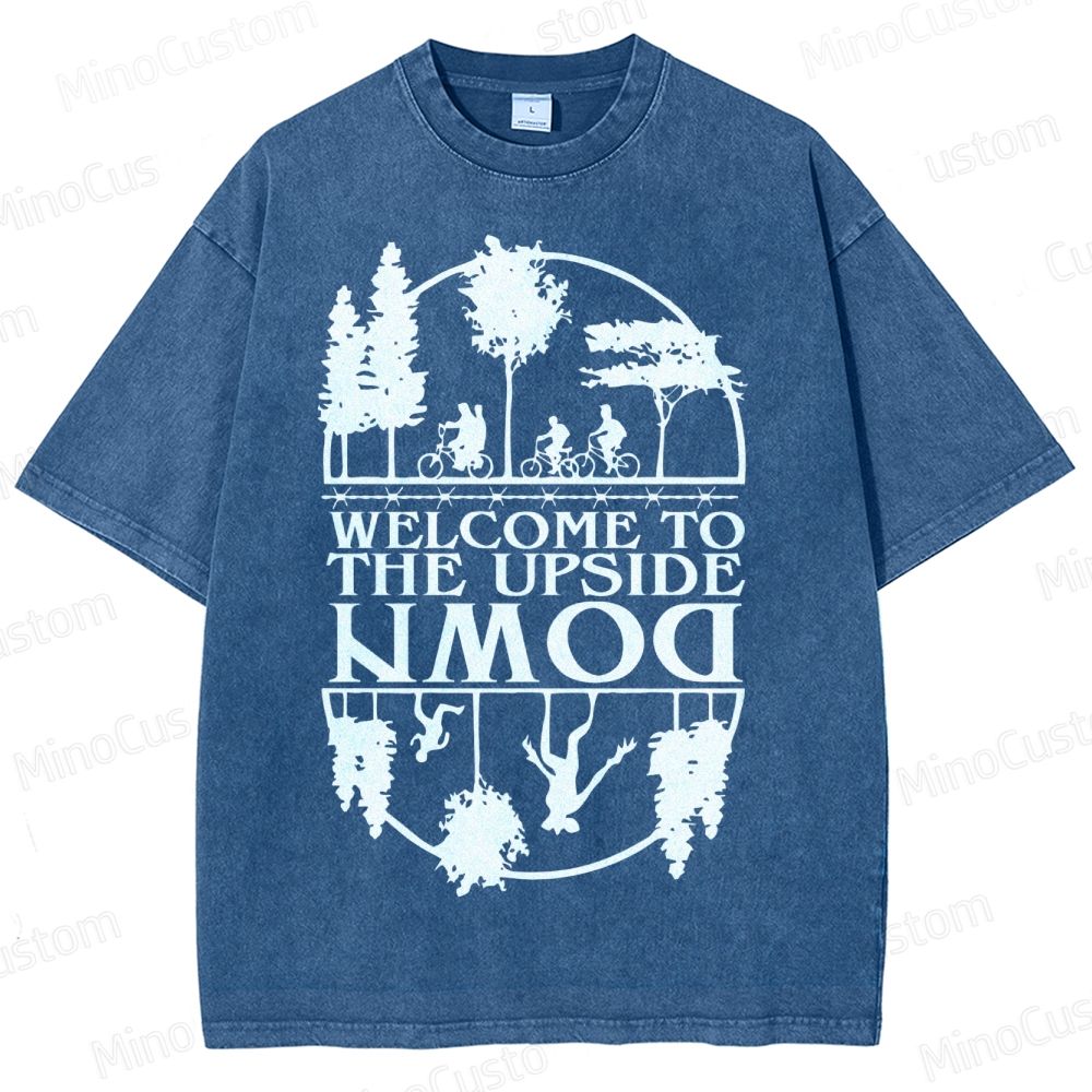 Welcome To The Upside Down Washed T-Shirt 