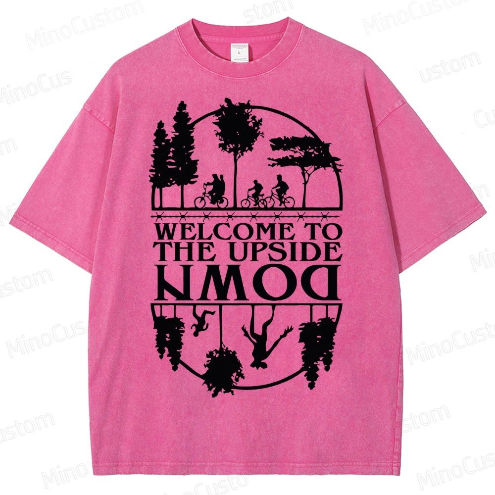 Welcome To The Upside Down Washed T-Shirt 