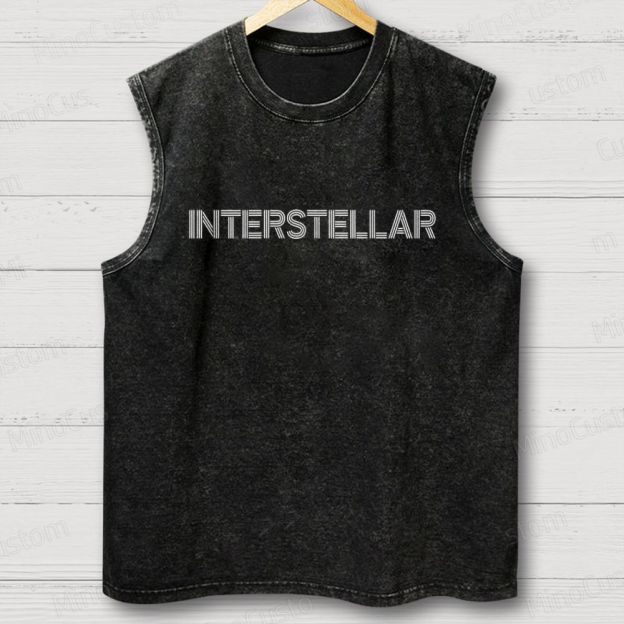 Interstellar Movie Vintage Washed Tank Top