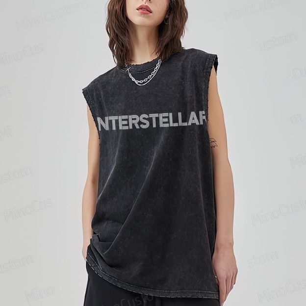 Interstellar Movie Vintage Washed Tank Top