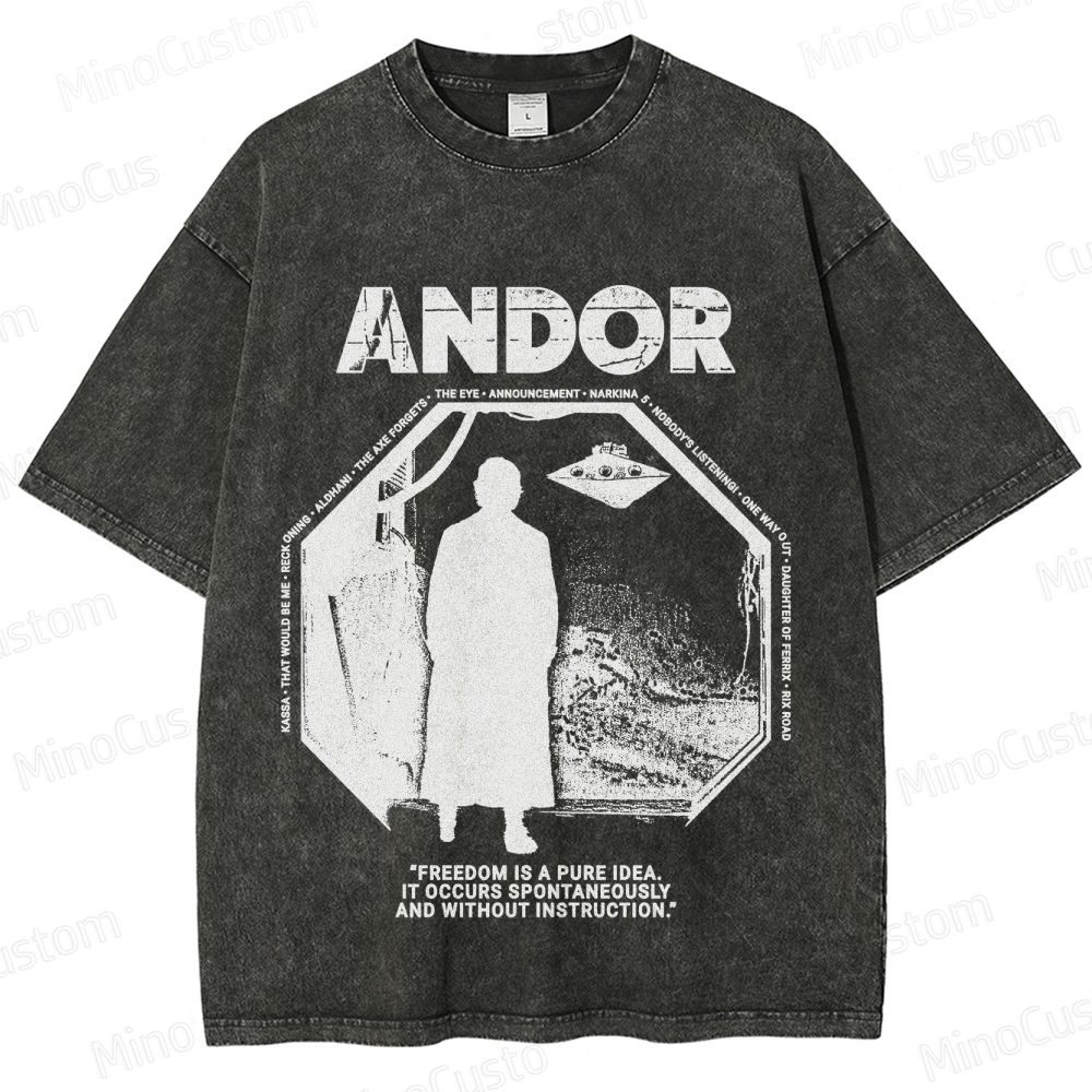 Star Wars Andor Vintage Washed Graphic T - Shirt