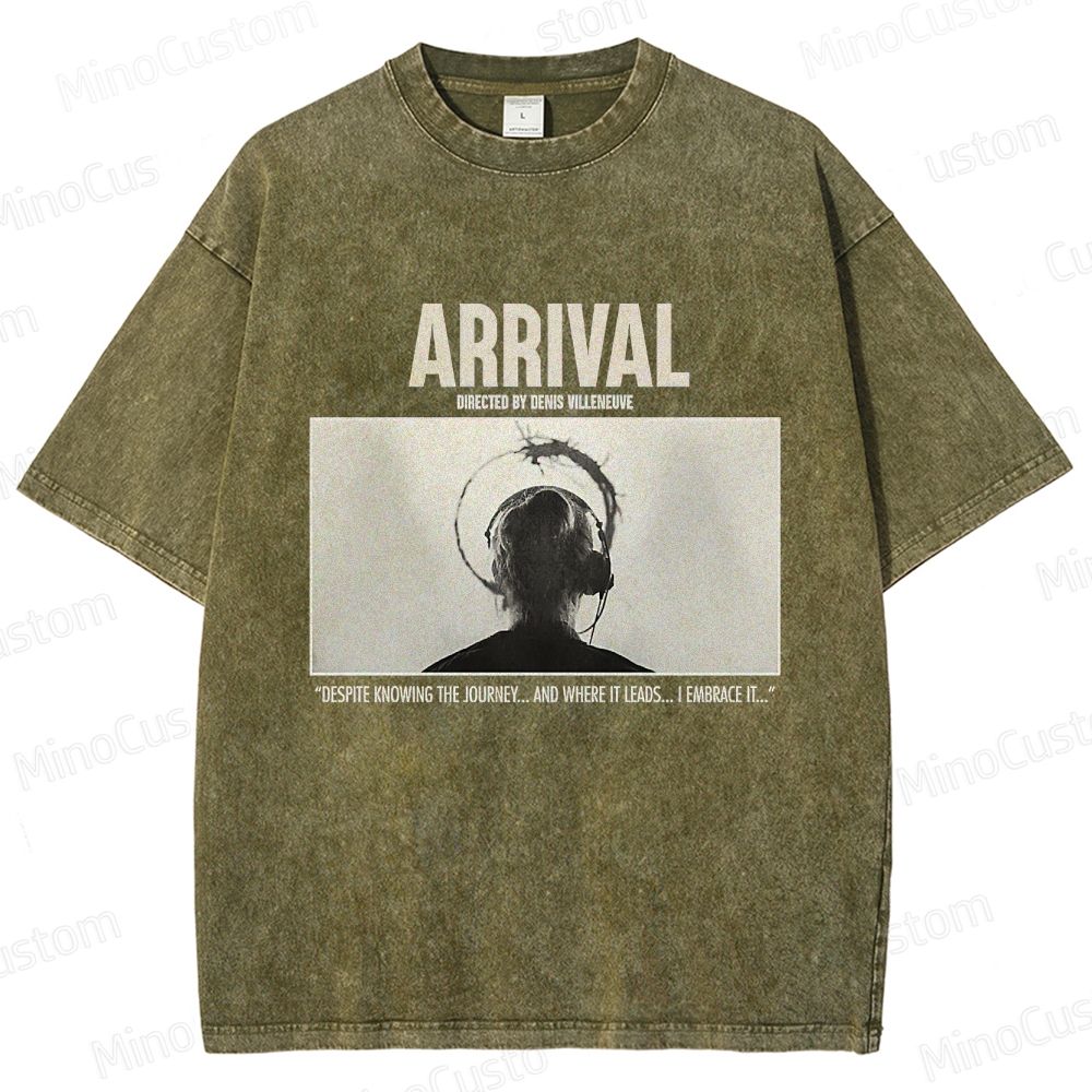 Arrival Movie Quote Graphic Washed T - Shirt