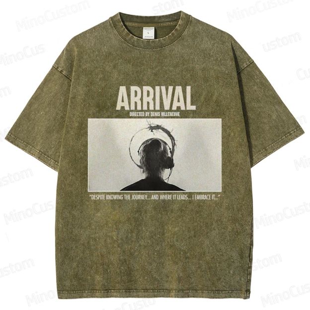 Arrival Movie Quote Graphic Washed T - Shirt