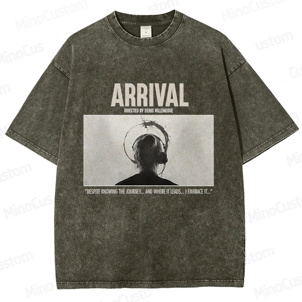 Arrival Movie Quote Graphic Washed T - Shirt