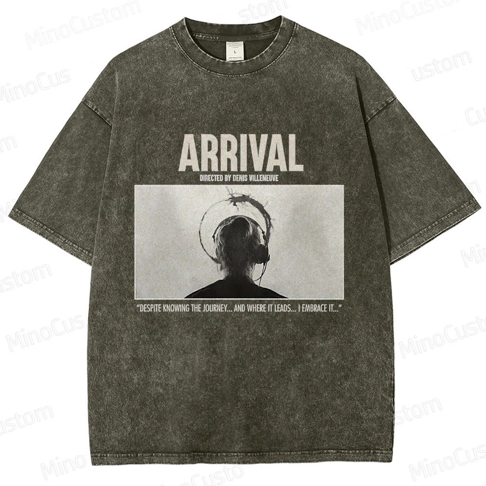 Arrival Movie Quote Graphic Washed T - Shirt