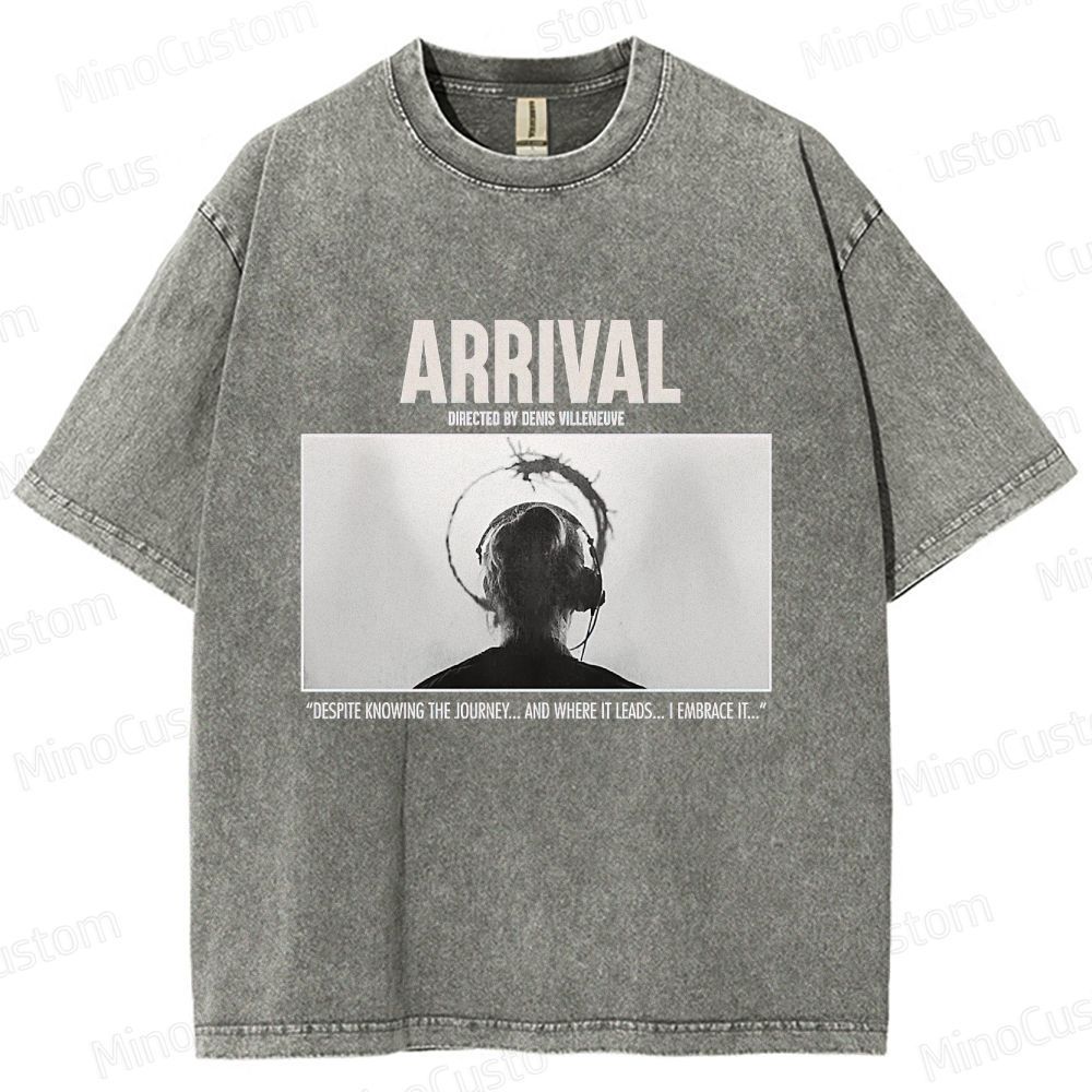 Arrival Movie Quote Graphic Washed T - Shirt