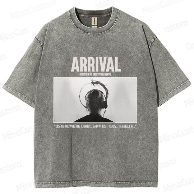 Arrival Movie Quote Graphic Washed T - Shirt