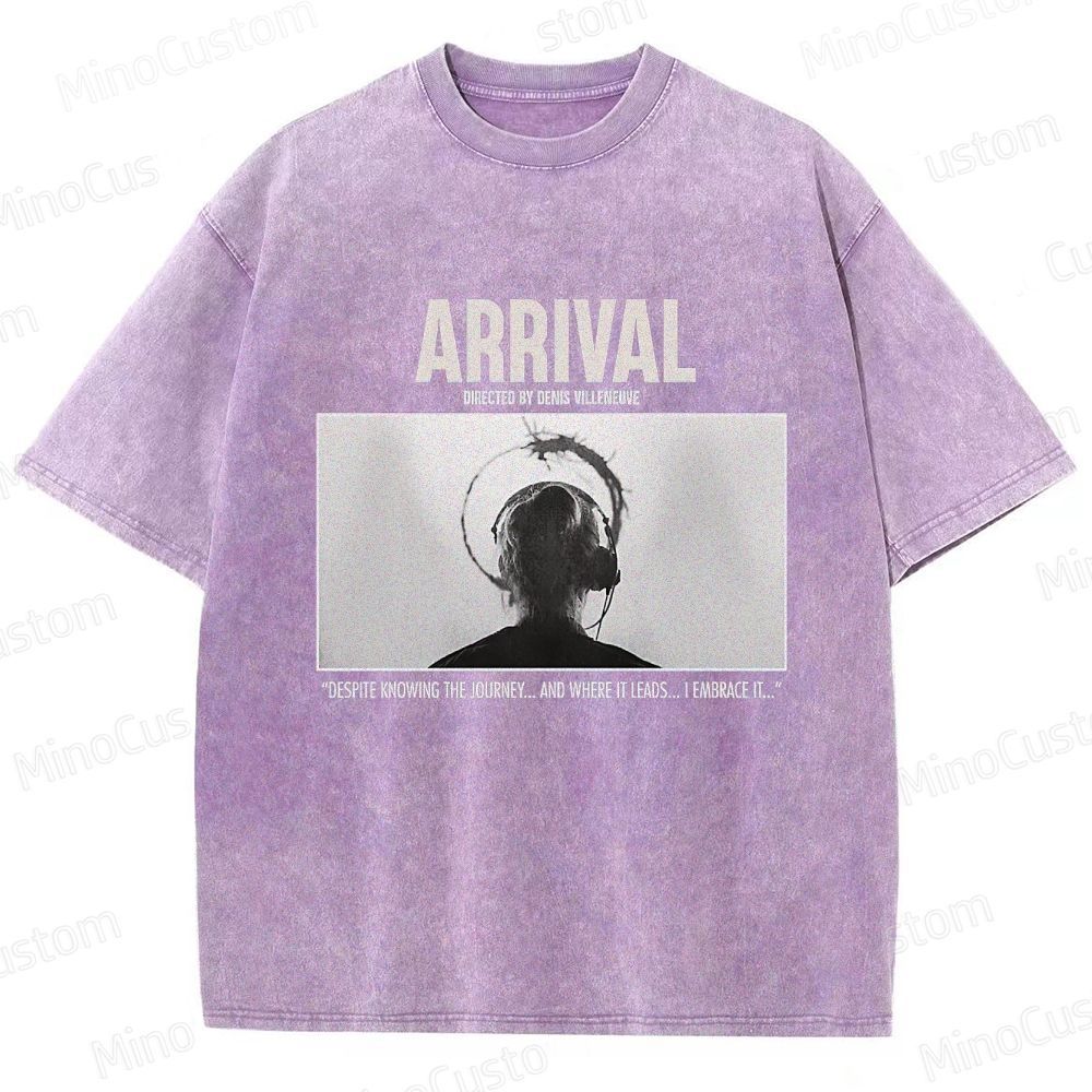 Arrival Movie Quote Graphic Washed T - Shirt