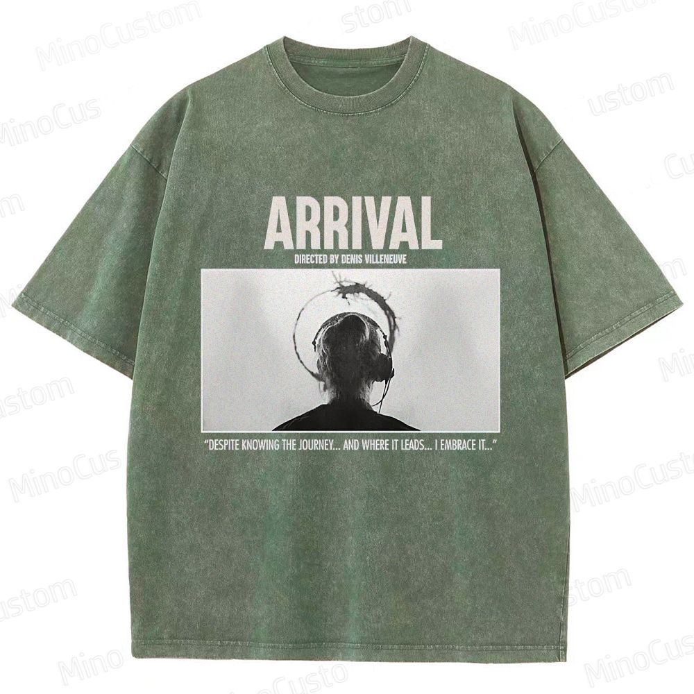 Arrival Movie Quote Graphic Washed T - Shirt