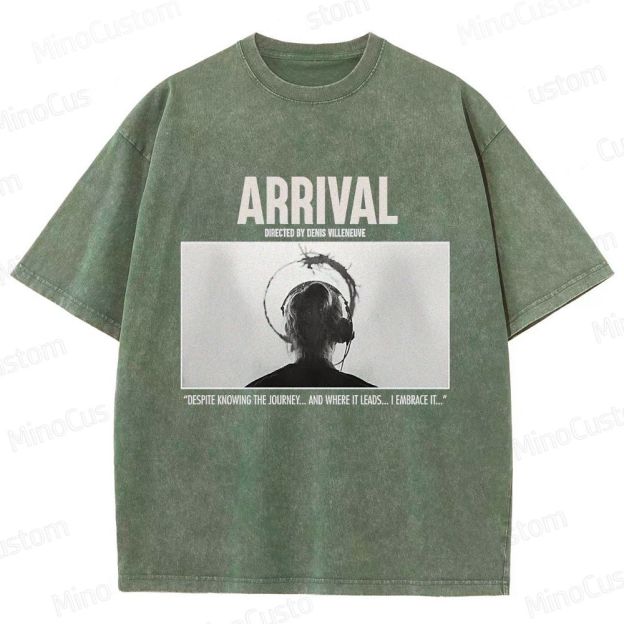 Arrival Movie Quote Graphic Washed T - Shirt