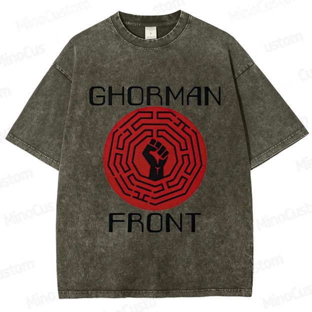 Ghorman Front Graphic Washed T - Shirt