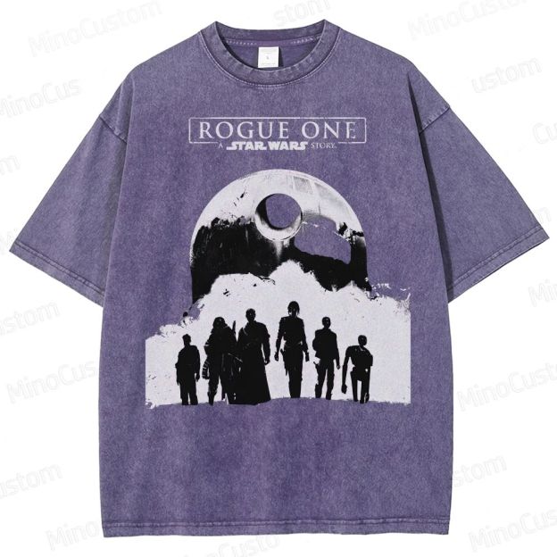 Rogue One Death Star Silhouette Washed T-Shirt 