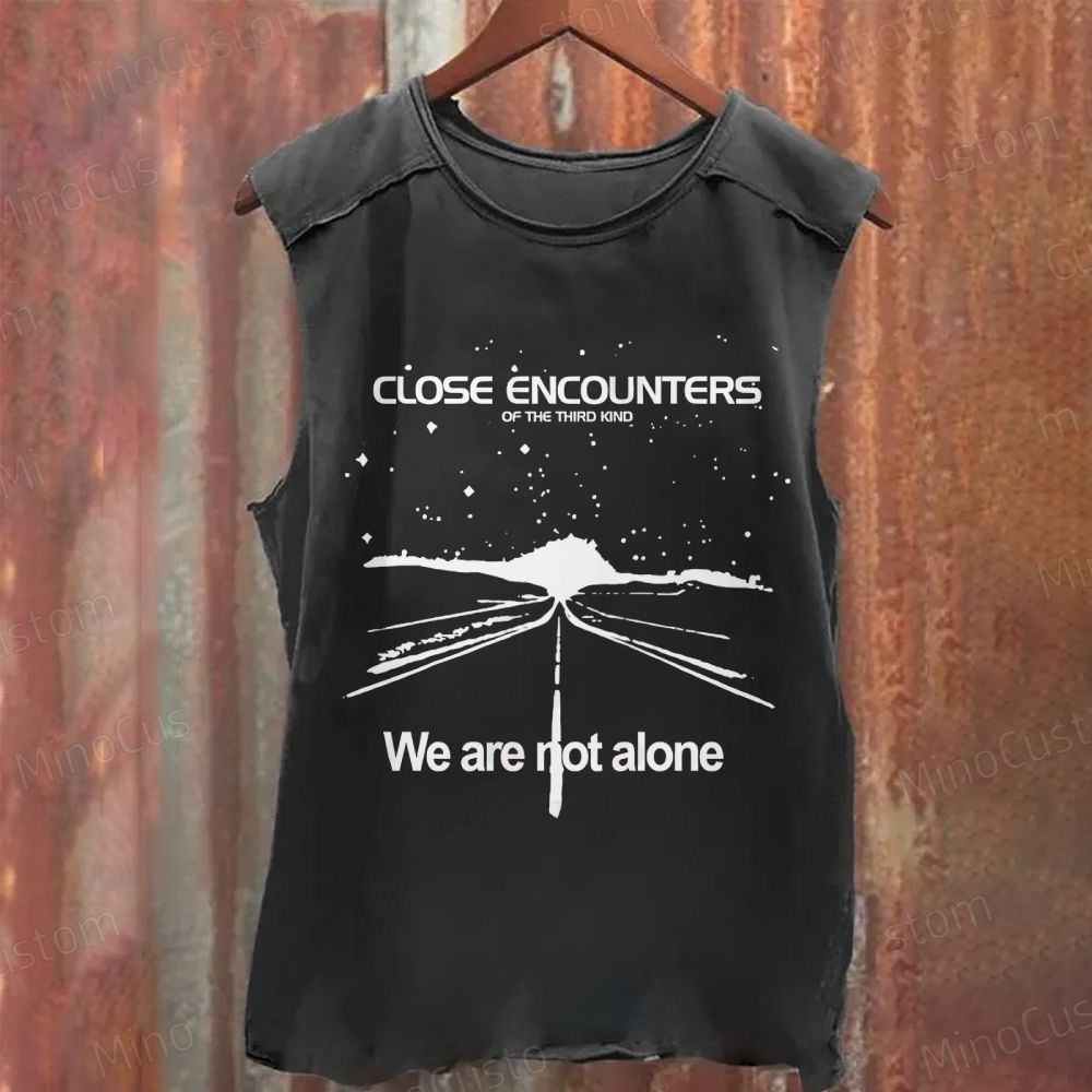 Close Encounters of the Third Kind "We Are Not Alone" Graphic Tank Top